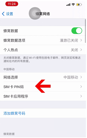 顺庆苹果14维修网分享如何给iPhone14的SIM卡设置密码 