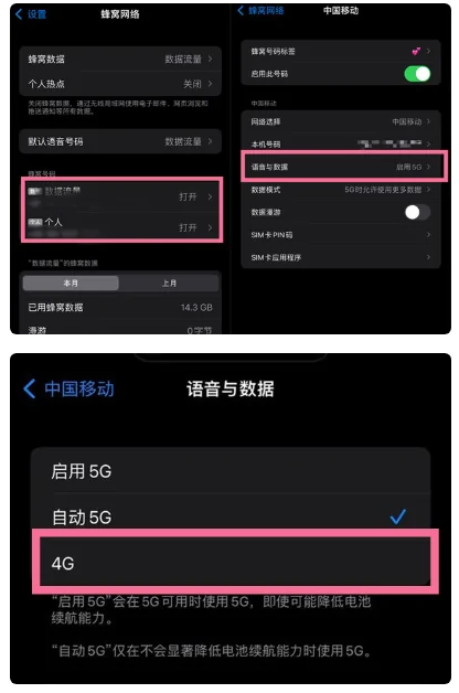 顺庆苹果手机维修分享iPhone14如何切换4G/5G? iPhone14 5G网络切换方法 