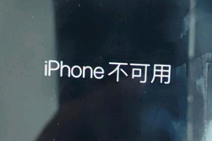 顺庆苹果服务网点分享锁屏界面显示“iPhone 不可用”如何解决 